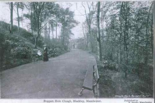 Boggart Hole Clough - This is an old postcard of Boggart Hole Clough - a big park in the North of Manchester, where I used to go for days out with my grandparents.