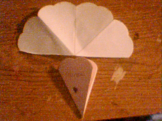 Heart quad fold card - I made this for my Sister in law for her bday July of 2006
