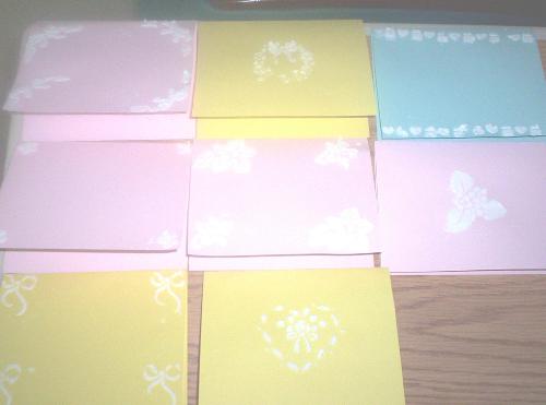 Spackle cards 1 - I made these while my 3 yr old was in the hospital in 2004 this is 1 of 3 pics