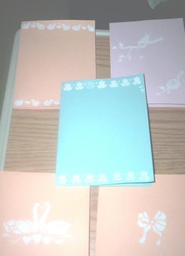 spackle cards 3 - These are the 3rd of the cards I made in 2004