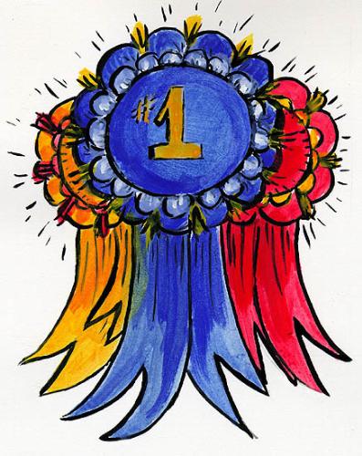 First Place Ribbon - This ribbon reflects first place...best response!
