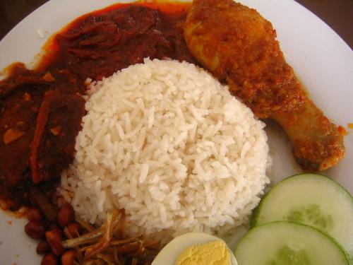 Nasi Lemak - The traditional dish of Malaysia. Every Malaysian loves Nasi Lemak!