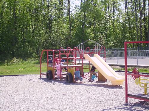 recess tiem - my daughter playing outside with her friends during recess