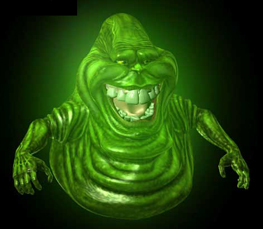 Ghostbusters - A picture of Slimer from Ghostbustes
