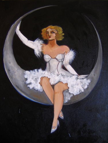 Paper Moon - Paper moon painting Paper Moon - Paper moon painting