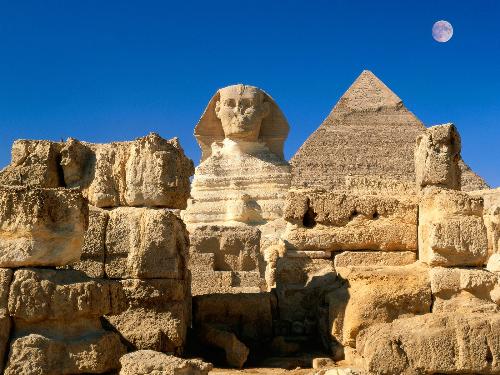 Sphinx - I want to travel the world and see the Iconic landmarks of each country.