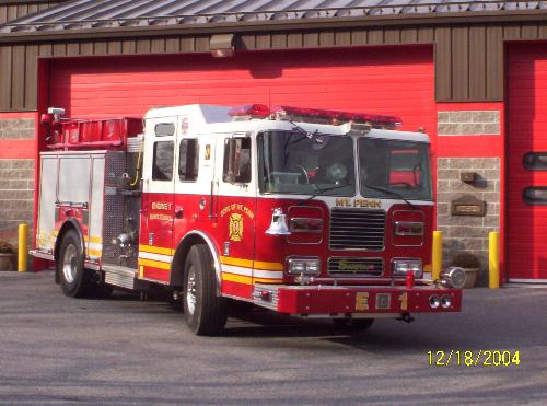 mount penn engine 1 - this is our newest truck at mount penn fire company.this is a 2004 seagrave engine on a marauder chassie.