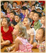 the children come from everywhere and gather in th - the children come from everywhere and gather in the kindergarten, shanghai