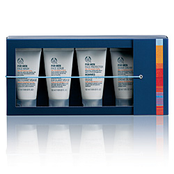 Men's Grooming Face Care - The perfect gift for any man: a skin care regime tailored to his needs. For Men Face Wash 5oml, , For Men Face Scrub 50 ml, For Men Face Protector 50ml and For Men Shave Cream 50 ml.