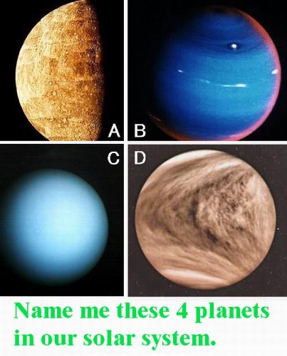 planets - four planets in the solar system