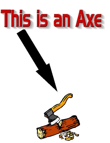 Ax and wood - The word is ask people not axe!!
