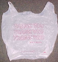 plastic bags - i use plastic bags