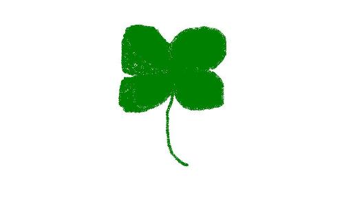The luck of the Irish four leaf clover - computer art by Greg Berlin