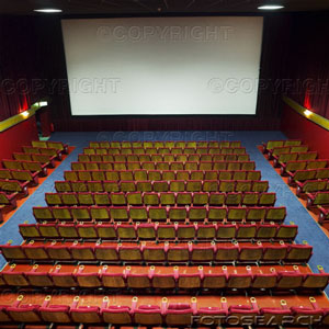 movie theatre - watching movies in a theatre or at home.