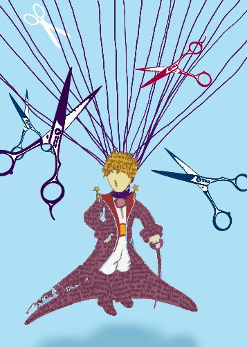 Lonesome Little Prince - I was inspired by Little Prince's solitary existence and I thought how sad it would have been if I were in his position.