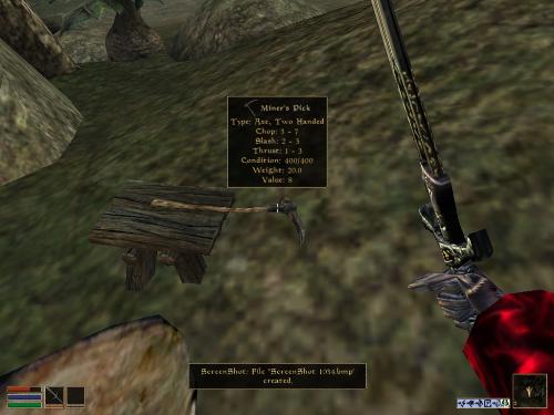 My elder scrolls screenshots! - Look at these brilliant pictures of my charecters:geldoir and gelodir AND SOME OF MY NEWEST CHARACTER gul du cott. So do you know that uploading morrowind screenshots are the best way to make money on mylot? Well if you want to know go to morrowinds root dictionary find the sentance: Screenshot enable=0. Turn this into Screenshot enable=1. Now this will allow you to be able to make morrowind screenshots! But now we have a problem! MyLot dosn't accept bitmap! Oh no! So go and get a program like irfanview! An you can turn them all into jpegs