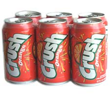 Soda - Orange - 6 cans of Crush Orange Soda