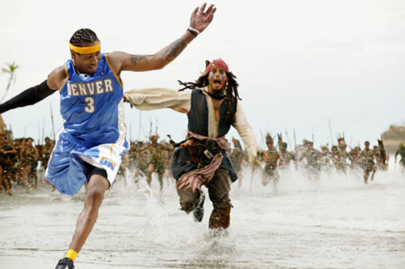 Allen - The Caribbean Pirate - Hehe, is this Allen Iverson?! Yeah, that's exactly Allen Iverson but it seems he want to be a Caribbean Pirate:D Ok, Allen if that's what you want...but look out for Johny Depp, he's dangerous :D