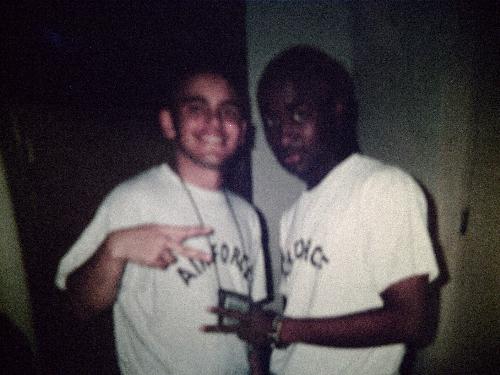 robert carter and i  - took this picture during Basic Training at Lackland AFB, TX