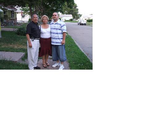 grandparents and i - My grandparents and i after i took them to lunch. Am i wearing short pants or long shorts..lol