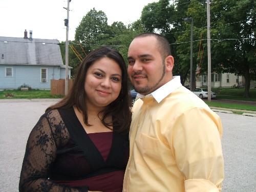 barbara and i  - here we are outside of church