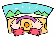 drive - clip art of someone driving