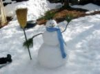 snow man - have you ever made a snow man during snow fall? 