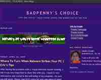 Screen Shot of my blog - Visit my blog at http://badpennyweb.blogspot.com for other tips and tricks for starting or running your Internet business.