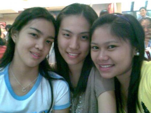 me with friends - at mc donalds with friends.,