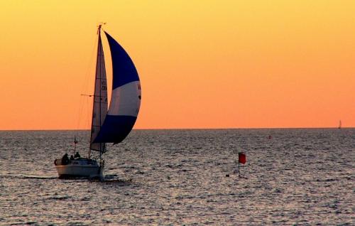 Sailing At sunset - Sailing is nice but at the sunset even better.