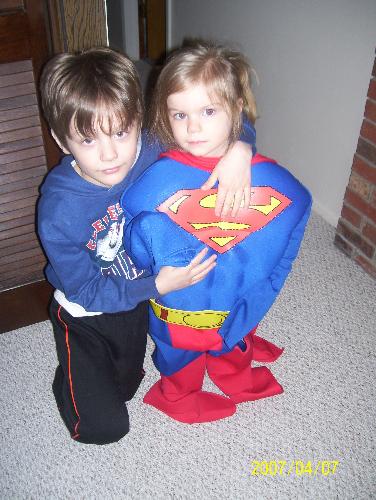 My 2 Youngest - This is a picture of my 2 youngest children...Cory is 6 yrs old and Miranda is 2 1/2 yrs old. They are awesome kids..