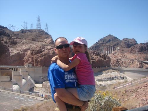 Husband and Daughter  - hoover dam