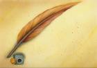Feather Ink - I liked this image very well. It is resembling the traditional way of taking part in discussions and responding in royal style
