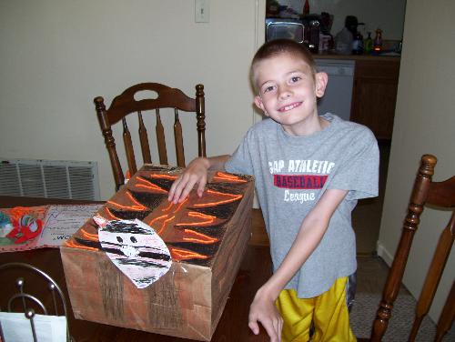 My Son's school project! - The rainforest tiger my son made for school! My Son's school project! - The rainforest tiger my son made for school!