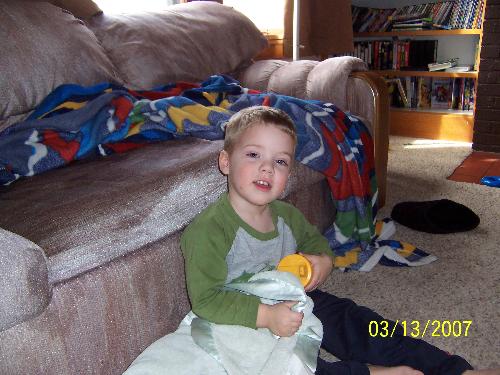 Noah the strong - Don't let this smile fool you he is as strong as an ox. but there isn't a sweeter little boy in the world.