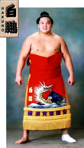Ozeki Hakuho - Hakuho
Heya : Miyagino
Name : Munkhbat Davaajargal
Ring Name History : Hakuho
Date of Birth : March 11, 1985
Place of Birth : Mongolia
Height : 192.0cm
Weight : 155.0kg
Career Record : 287-118-21
Makuuchi Division Career Record: 193-70-21
Makuuchi Division Championships: 2
Juryo Division Championships: 1
Outstanding Performance Award: 3
Fighting Spirit Prize : 1
Technique Prize : 2
Kinboshi : 1
Favorite Grip/Techniques : migi-yotsu/yori
Ozeki Hakuho - Hakuho
Heya : Miyagino
Name : Munkhbat Davaajargal
Ring Name History : Hakuho
Date of Birth : March 11, 1985
Place of Birth : Mongolia
Height : 192.0cm
Weight : 155.0kg
Career Record : 287-118-21
Makuuchi Division Career Record: 193-70-21
Makuuchi Division Championships: 2
Juryo Division Championships: 1
Outstanding Performance Award: 3
Fighting Spirit Prize : 1
Technique Prize : 2
Kinboshi : 1
Favorite Grip/Techniques : migi-yotsu/yori