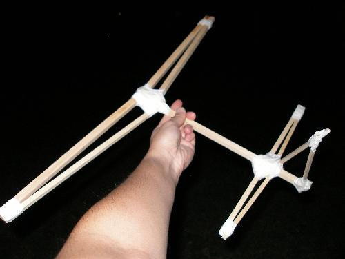 My son's canard - Didn't my son do a pretty good job building this plane considering he only used sticks and tape? My son's canard - Didn't my son do a pretty good job building this plane considering he only used sticks and tape?