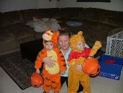 Halloween - Picture of me and my boys all dressed up!