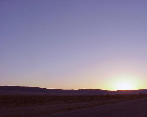 sunset at desert - watching sunset from desert!