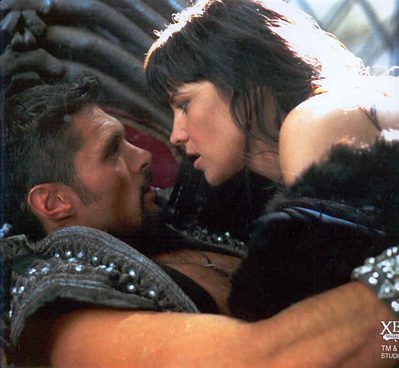 Xena and Ares - Romantic image of Xena and Ares from the tv show Xena Warrior Princess
