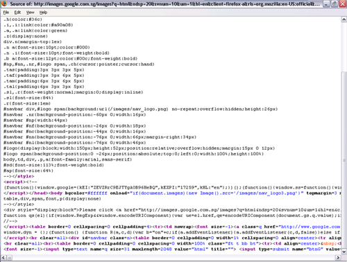 html - A screen showing html coding.