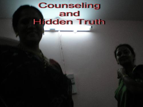 Counseling and Hidden Truth - This image is expressing the dark side means the hidden side,hidden truth, which needs to open up and lightenin thereality as well as the fact oflife has to accept for the betterment of the life!