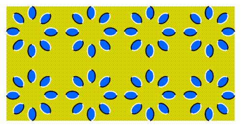 Optical Illusion - Look at the picture... the slower the pictures move, the better your ability to handle stress...
