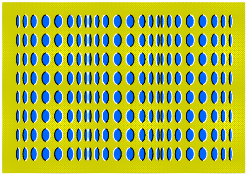 Optical Illusion - The image is not animated. It is perfectly still.