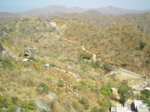 Road Side - One road side is seen here. Photo isd taken from the hill. Road Side - One road side is seen here. Photo isd taken from the hill.