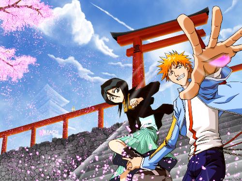 Bleach to Seretei - Ichigo and rukia in the seretai