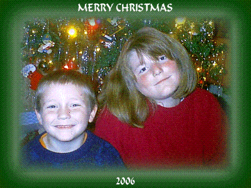 My kids this past Christmas - This is the kids at Christmas time. We seem to watch a little more t.v. in the winter months. We are lucky enough to live in southern Tennessee, so it doesn't get so terrible cold that they can't go outside.