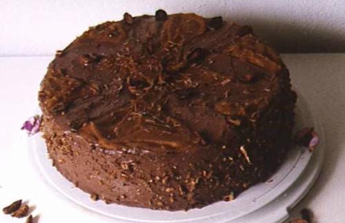 Chocolate cake - Chocolate cake with pumpkin.