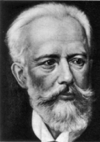 Tchaikovsky - a black and white portrait of Tchaikovsky.