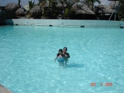 Me and my daughter at the swimming pool. - Can't wait till Summer gets here!